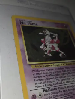 Pokemon TCG Mr. Mime Jungle 6/64 Unlimited Holo Rare 40 HP 1999 Wizards English - Image 2