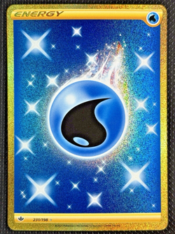 💠Pokemon - Water Energy - Gold/Secret Rare - 231/198 - Chilling Reign (NM)💠 - Image 1