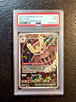 Pokemon Noctowl #141 Pokemon Center Stellar Crown PSA 9 MINT - Image 1