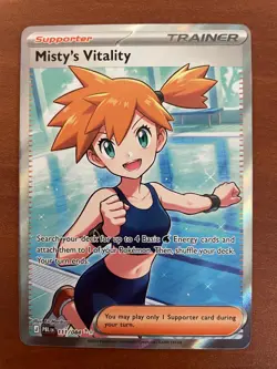 Misty's Vitality 111/084 Pokemon TCG Me05: Pitch Black Holo Ultra Rare - Image 2