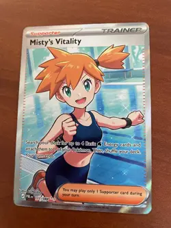 Misty's Vitality 111/084 Pokemon TCG Me05: Pitch Black Holo Ultra Rare - Image 3