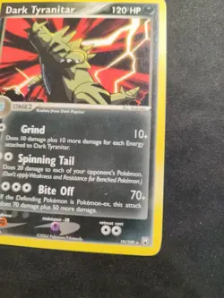 Pokemon Dark Tyranitar 19/109 Rare Team Rocket Eng - Image 2