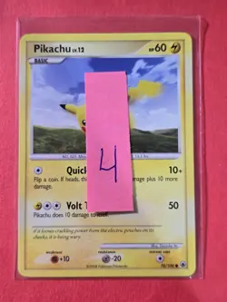2008 Pokemon Diamond and Pearl Majestic Dawn #70 Pikachu, C, NF/H, cd4 - Image 3
