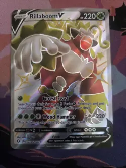 Pokemon TCG Rillaboom V Shiny Holo Rare SV105/SV122 Nm - Image 1