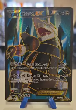 Pokemon TCG Aggron EX (153 Full Art) 153/160 XY - Primal Clash Holo - LP - Image 1