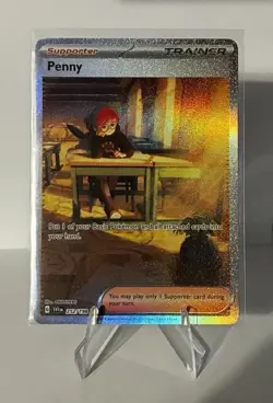 Pokemon TCG Penny Special Illustration Rare Full Art Holo SV01 252/198 Eng 2023 - Image 1