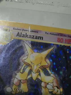 Pokemon TCG Alakazam Base Set 1/102 Holo 1999-2000 Wizards Base DMG - Image 2