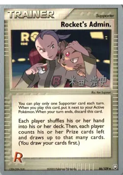 Pokemon TCG World Championship Rocket's Admin NM Team rocket returns - Image 1