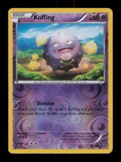 REVERSE HOLO KOFFING COMMON 27/124 LP POKEMON - Image 1