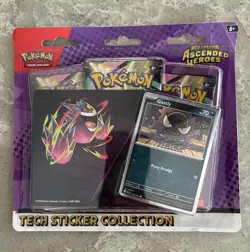 Pokemon Mega Evolutions Ascended Heroes Tech Sticker Collection 2 in hand - Image 3