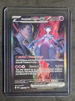 Pokemon TCG Team Rockets Mewtwo EX 231/182 Destined Rivals SIR Near Mint - Image 1