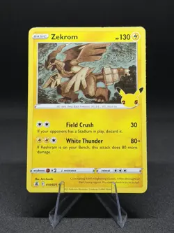 Zekrom 010/025 Celebrations Holo Rare 25th Anniversary Pokemon TCG Near Mint - Image 1