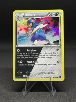 Bisharp 64/114 XY Steam Siege Holo Rare Pokemon TCG Near Mint - Image 1