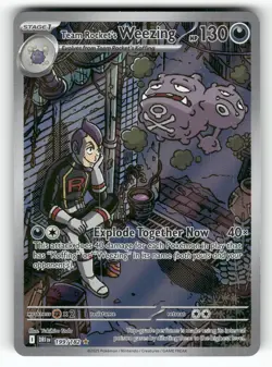 Team Rocket's Weezing - 199/182 SV10: Destined Rivals DRI Holofoil NM - Image 1