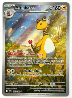 Ampharos 090/086 - Pokemon TCG - Chaos Rising Illustration Rare Holo - Image 1
