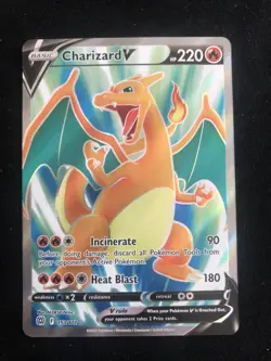 Pokemon TCG Charizard V Full Art Ultra Rare Brilliant Stars 153/172 - Image 1
