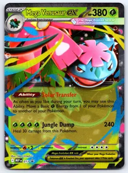 Mega Venusaur ex 013 Holo P MEP ME: Mega Evolution Promo Pokemon NM - Image 1