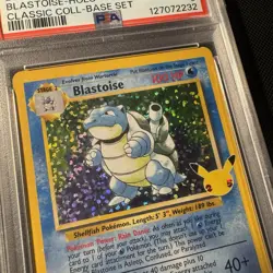 Pokemon TGC Blastoise Celebrations PSA 9 25th Anniversary Holo 2/102 Classic - Image 3