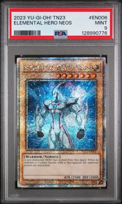 2023 YU-GI-OH! TN23 #EN006 ELEMENTAL HERO NEOS PSA 9 - Image 1
