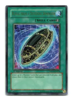Burial from a Different Dimension DP03-EN026 1st Edition Ultra Rare - YuGiOh-LP - Image 1