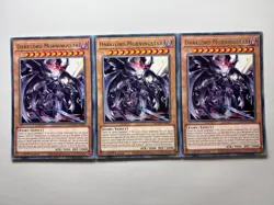 3 x Darklord Morningstar MZMU-EN083 Rare 1st Edition YuGiOh Playset NM - Image 1