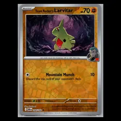 Destined Rivals - Team Rocket's Larvitar - 094/182 - Reverse Holo - Pokemon TCG - Image 1