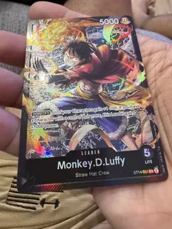 Monkey.D.Luffy ST14-001 Foil Leader One Piece TCG ST14: 3D2Y English LP - Image 2