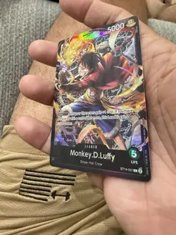 Monkey.D.Luffy ST14-001 Foil Leader One Piece TCG ST14: 3D2Y English LP - Image 4