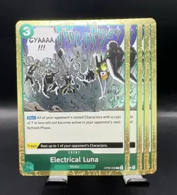 Electrical Luna OP08-036 R One Piece Two Legends Near mint Playset X4 - Image 1
