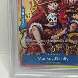 2024 One Piece Monkey D. Luffy Convention Exclusive PROMO P-043 PSA 10 - Image 5