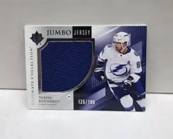 NIKITA KUCHEROV 2024-25 Ultimate Collection Jumbo Jersey ~ Lightning GU #'d /199 - Image 1