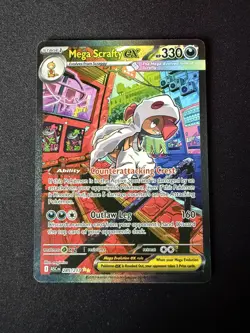 Pokemon - Ascended Heroes - Mega Scrafty ex SIR 285/217 NM pack fresh - Image 2