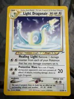 Pokemon Neo Destiny Light Dragonair TCG Card 22/105 Vintage Card - Image 1