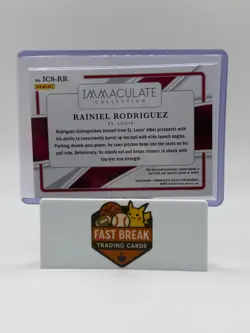 2026 Panini Immaculate Collection Rainiel Rodriguez #ICS-RR /25 Swatches Mem - Image 2