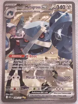 Pokemon TCG: Steven's Metagross Ex 289/217 Ascended Heroes SIR MINT! - Image 1