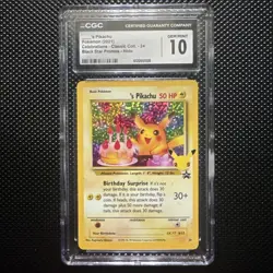 Birthday Pika ______'s Pikachu 24/53 Celebrations Classic Collection Holo CGC 10 - Image 1