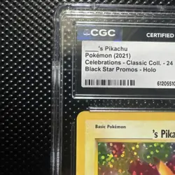 Birthday Pika ______'s Pikachu 24/53 Celebrations Classic Collection Holo CGC 10 - Image 3