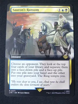 Sauron's Ransom Extended Art - LTR - Mtg Card #23Q - Image 1