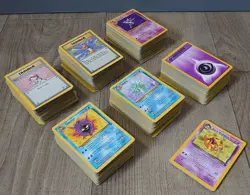683 Vintage Pokemon Cards, Trainer, Energy, Pokemon, With Possible Error Cards - Image 1