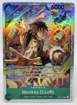 Monkey.D.Luffy ST30-012 SR One Piece Card Game English 2 Card Lot - Image 1