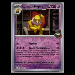 Destined Rivals - Team Rocket's Hypno - 080/182 - Reverse Holo - TCG Pokemon - Image 1