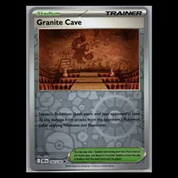 Pokemon Destined Rivals - Granite Cave - 166/182 - Reverse Holo - Image 1