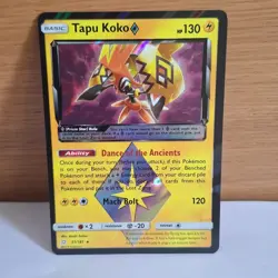 Tapu Koko 51/181 Prism Star Holo Pokemon Card Team Up LP - Image 1