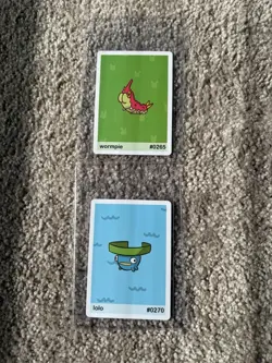 Pookiemoot Gen 3 Parody Pokemon Cards Lolo And Wormpie *265 *270 - Image 2