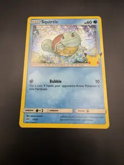 Squirtle 17/25 - Holo Promo - McDonalds 25th Anniversary Pokemon Card NM - Image 3
