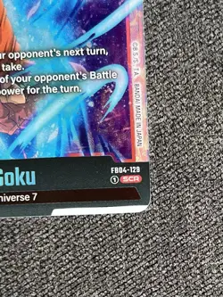 Dragon Ball Super Card Game Fusion World Son Goku Card FB04-129 SCR NM-M - Image 5