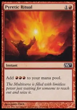 *MRM* FR/VF Rituel pyrCtique (Pyretic Ritual) MTG Magic M10+ - Image 1