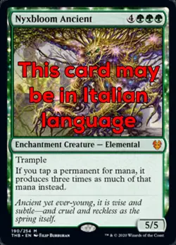 MTG NYXBLOOM ANCIENT EXC - ANTIQUE NYX BUD - THB - MAGIC - Image 1