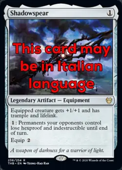 MTG SHADOWSPEAR EXC - LANCIA DELLE TENEBRE - THB - MAGIC - Image 1