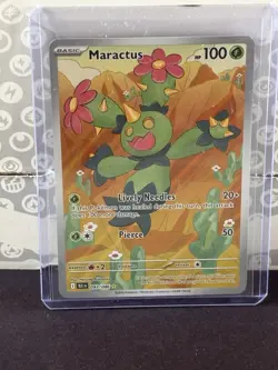 Maractus 093/086 Pokemon TCG Black Bolt IR Illustration Rare NM/MT🔥 - Image 1